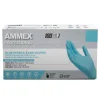 Ammex Professional Powder-Free Exam-Grade Nitrile Gloves, Medium, Blue, Box Of 100 Gloves
