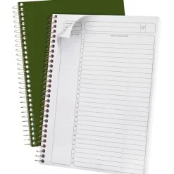 Ampad Gold Fibre Wirebound Project Notes Book, Project-Management Format, Green Cover, (84) 9.5 x 7.25 Sheets, Undated Calendar