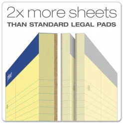 Ampad Double Sheet Pads, Narrow Rule, (100) Canary Yellow 8.5 x 11 Sheets