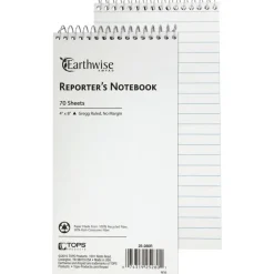 Ampad Earthwise Reporter's Notebook, 70 Sheets