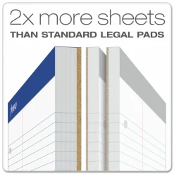 Ampad Evidence Dual Pad, 8 1/2" x 11 3/4", Law Ruled, 50 Sheets, White