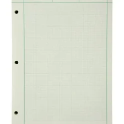 Ampad Green Tint Engineer's Quadrille Pad, 8 1/2" x 11", Quadrille Ruled, 200 Sheets, Green