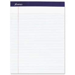 Ampad Legal Ruled Pads, Narrow Rule, (50) White 8.5 x 11 Sheets, 4/Pack