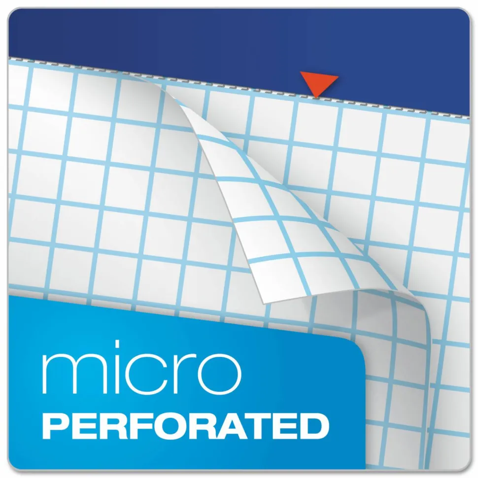 Ampad Quad-Ruled Double Sheet Writing Pad, Letter Size, 100 Sheets