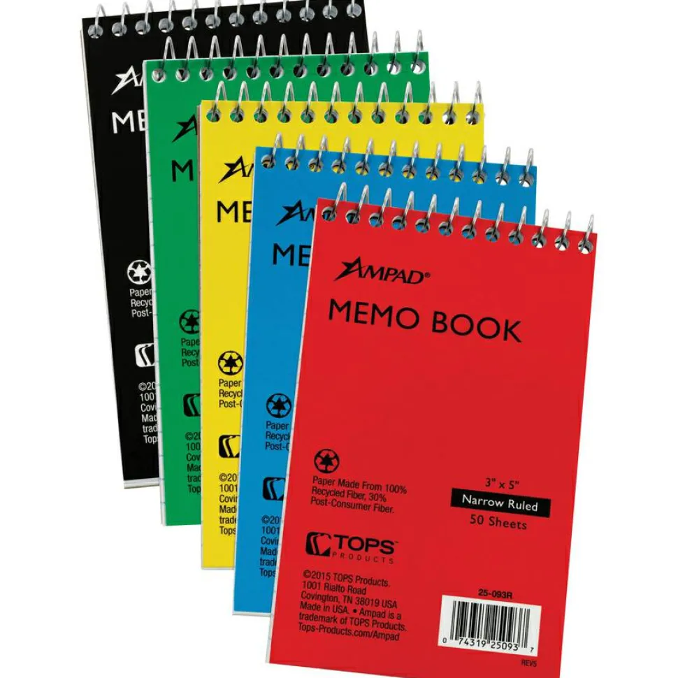 Ampad Topbound Memo Notebooks