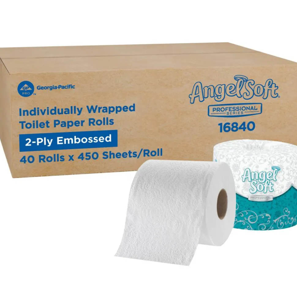Angel Soft Professional Series Embossed Toilet Paper, 16840