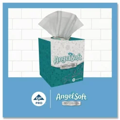 Angel Soft Professional Series 2-Ply Facial Tissue, Cube Box, White, 10% Recycled Fiber, 36 Boxes Per Case, 96 Sheets Per Box