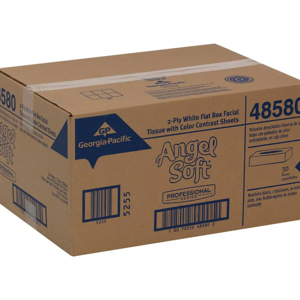 Angel Soft Professional Series 2-Ply Facial Tissue, Box Of 100 Sheets