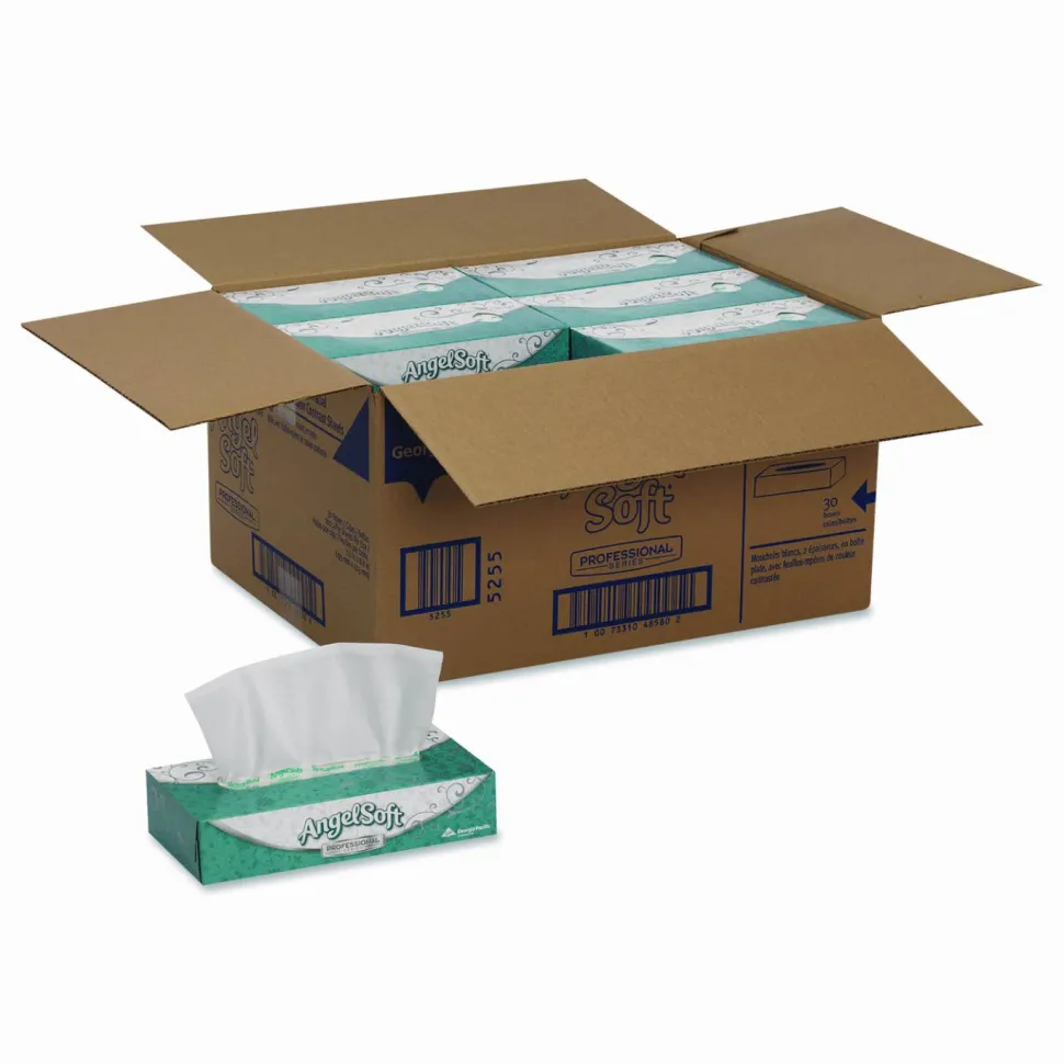 Angel Soft Professional Series 2-Ply Facial Tissue, Box Of 100 Sheets