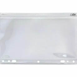 Anglers Zip-All Ring Binder Pocket, 8" x 10 1/2", Clear