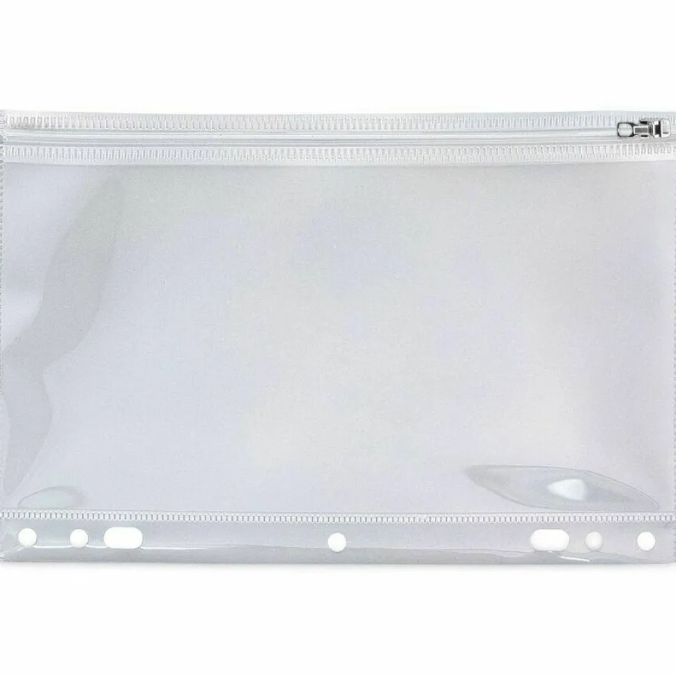 Anglers Zip-All Ring Binder Pocket, 8" x 10 1/2", Clear