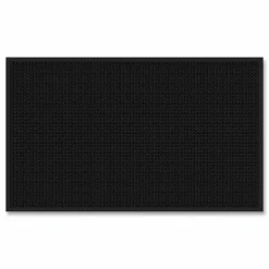 Apache Mills Absorba Select Entry Mat, Rectangular, Pepper/Black Crush-Resistant Needle-Punched Surface, 48" x 72"