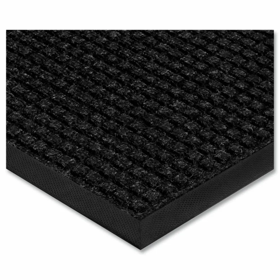 Apache Mills Absorba Select Entry Mat, Rectangular, Pepper/Black Crush-Resistant Needle-Punched Surface, 36" x 10 ft