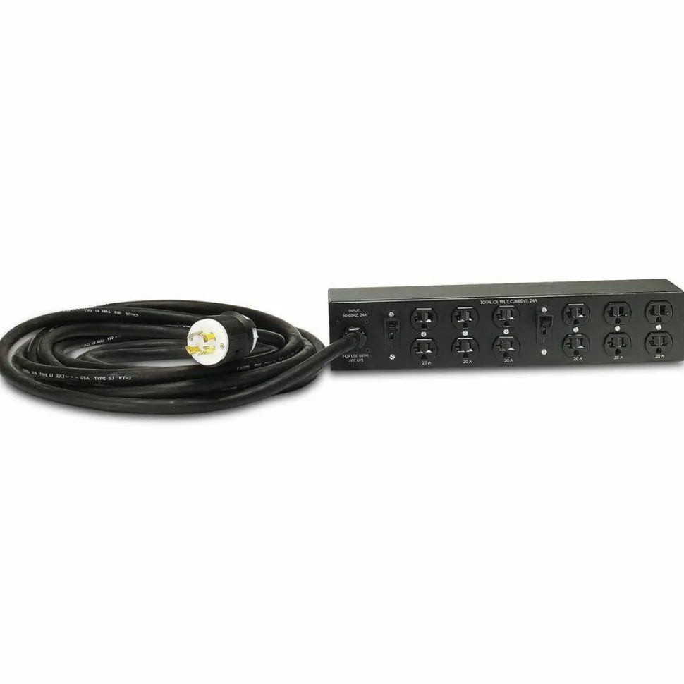 APC NetShelter Basic Rack PDU Extender, 2U, 30A, 120V, 12 NEMA 5-20 outlet