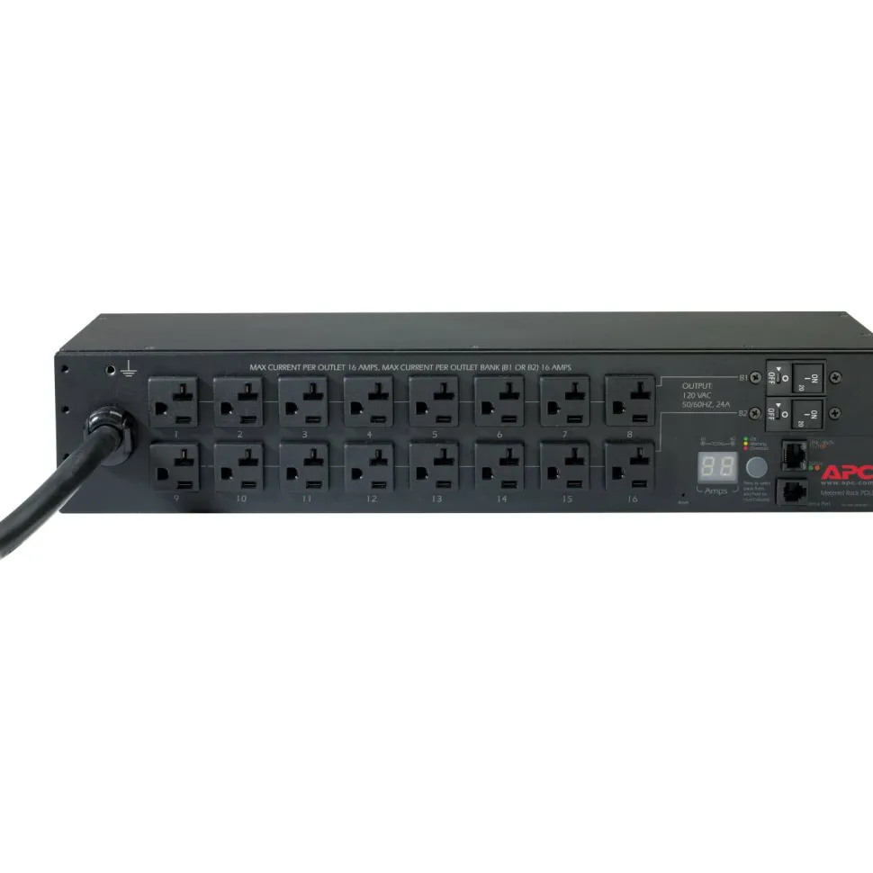 APC NetShelter Metered Rack PDU, 2U, 30A, 120V, 16 NEMA 5-20 outlet
