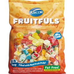Arcor Assorted Candies, Fruit Filled, 5-Lb Bag