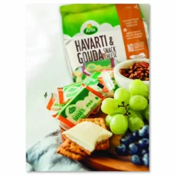 Arla Havarti and Gouda Cheese Snack Bars, 0.75 oz Bars, 24 Bars/Carton