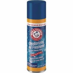Arm & Hammer Baking Soda Air Freshener, Light Fresh, 7 oz Aerosol Spray, 12/Carton