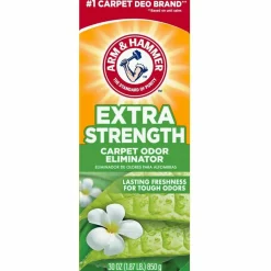 Arm & Hammer Extra-Strength Carpet Odor Eliminator, Original Scent, 30 Oz Box, Case Of 6