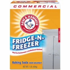 Arm & Hammer Fridge-N-Freezer Pack Baking Soda, Unscented, Powder, 16 oz, 12/Carton