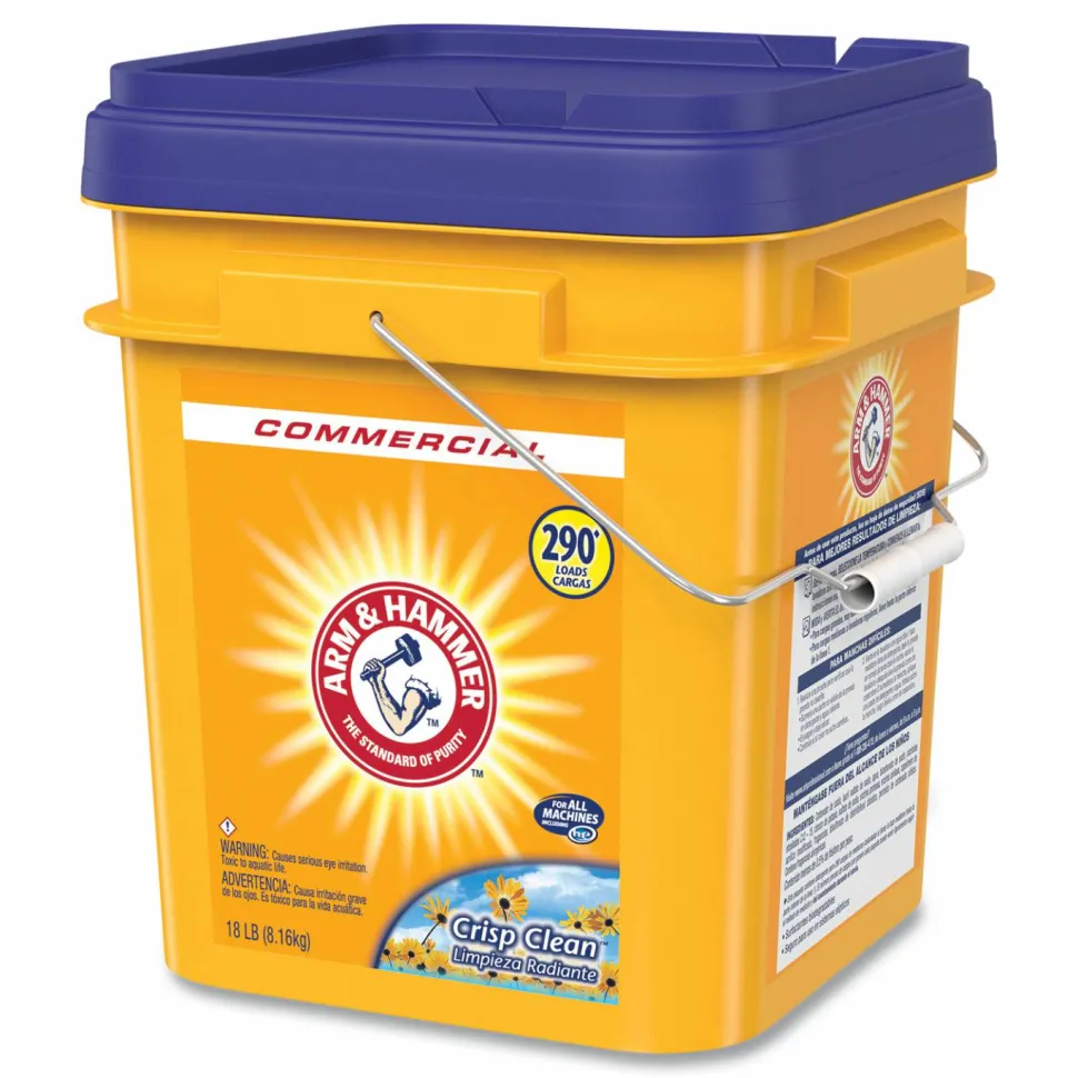 Arm & Hammer Powder Laundry Detergent, Crisp Clean Scent, 18 lb Pail