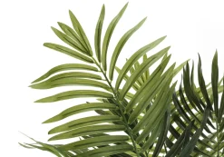 Artificial Plant, 47" Tall, Areca Palm Tree, Indoor, Faux, Fake, Floor, Greenery, Potted, Real Touch, Decorative, Green Leaves, Black Pot