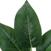 Artificial Plant, 17" Tall, Aureum, Indoor, Faux, Fake, Table, Greenery, Potted, Real Touch, Decorative, Green Leaves, White Pot