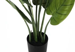 Artificial Plant, 37" Tall, Aureum Tree, Indoor, Faux, Fake, Floor, Greenery, Potted, Real Touch, Decorative, Green Leaves, Black Pot