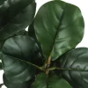 Artificial Plant, 47" Tall, Fiddle Tree, Indoor, Faux, Fake, Floor, Greenery, Potted, Real Touch, Decorative, Green Leaves, Black Pot