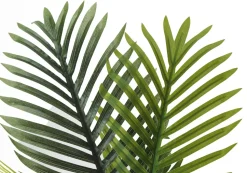 Artificial Plant, 28" Tall, Palm Tree, Indoor, Faux, Fake, Floor, Greenery, Potted, Real Touch, Decorative, Green Leaves, White Pot
