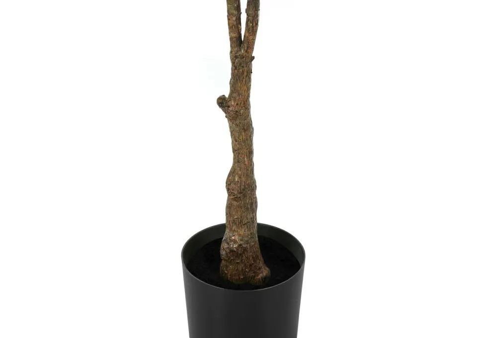 Artificial Plant, 52" Tall, Rubber Tree, Indoor, Faux, Fake, Floor, Greenery, Potted, Real Touch, Decorative, Green Leaves, Black Pot