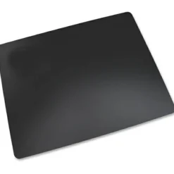 Artistic Eco-Black Desk Pad With Antimicrobial Protection, 19" H x 24" W, Black