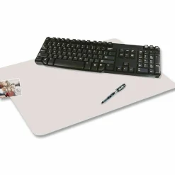 Artistic Eco-Clear Desk Pad with Antimicrobial Protection, 19