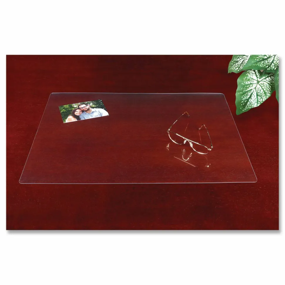 Artistic Eco-Clear Desk Pad with Antimicrobial Protection, 19" x 24", Clear