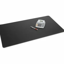 Artistic Rhinolin II Desk Pad, Antimicrobial Product Protection, 24" x 17", Black