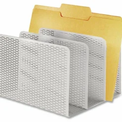 Artistic Urban Collection Punched Metal File Sorter, 3 Sections, Letter Size Files, 8