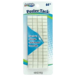 ArtSkills Poster Tack, White, Pack Of 64
