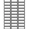 Ashley Dry Erase Black/White Dots Nameplate Magnets - Magnetic - Dotted - Die-cut, Write on/Wipe off - Black, White - 1 Pack