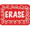 Ashley Chalk Design Mini Whiteboard Erasers, 2" x 1.25", Multicolor, Pack Of 10