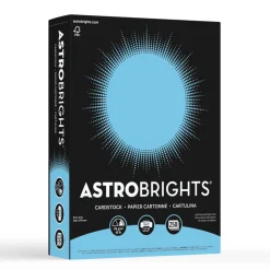 Astrobrights Color Card Stock, Lunar Blue, Letter (8.5" x 11"), 65 Lb, Pack Of 250