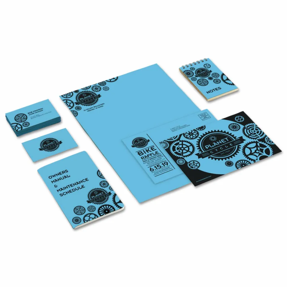 Astrobrights Color Card Stock, Lunar Blue, Letter (8.5" x 11"), 65 Lb, Pack Of 250