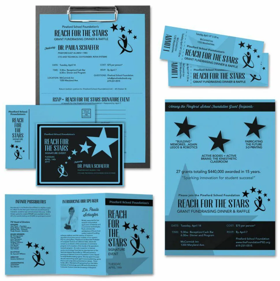 Astrobrights Color Card Stock, Lunar Blue, Letter (8.5" x 11"), 65 Lb, Pack Of 250