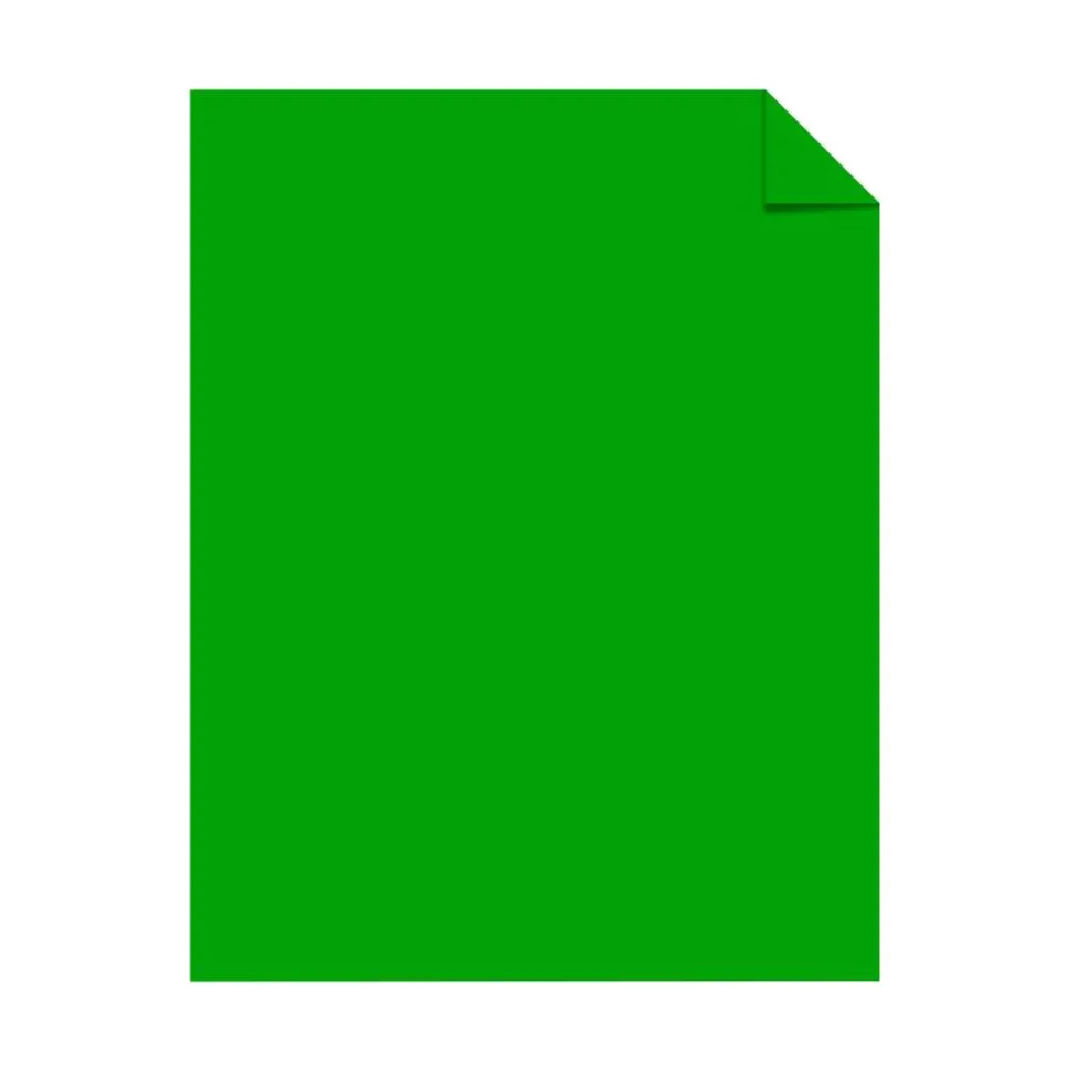 Astrobrights Color Card Stock, Gamma Green, Letter (8.5" x 11"), 65 Lb, 30% Recycled, FSC Certified, Pack Of 250