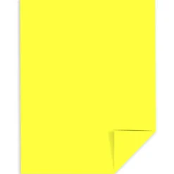 Astrobrights Color Card Stock, Lemon, Letter (8.5" x 11"), 65 lb, Pack Of 250