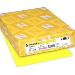 Astrobrights Color Card Stock, Lemon, Letter (8.5