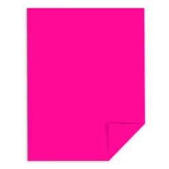 Astrobrights Color Cardstock, 65 lb Cover Weight, 8.5 x 11, Fireball Fuchsia, 250/Pack