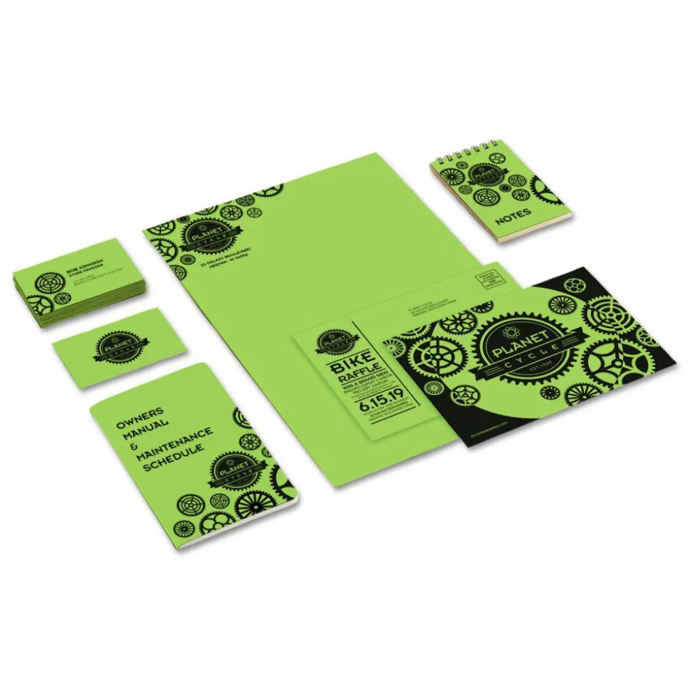 Astrobrights Color Cardstock, 65 lb Cover Weight, 8.5 x 11, Martian Green, 250/Pack