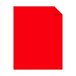 Astrobrights Color Multi-Use Printer & Copy Paper, 1 Ream, Re-Entry Red, Letter (8.5" x 11"), 500 Sheets Per Ream, 24 Lb, 94 Brightness