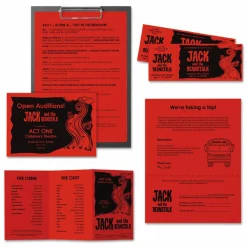 Astrobrights Color Multi-Use Printer & Copy Paper, 1 Ream, Re-Entry Red, Letter (8.5
