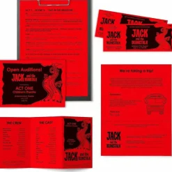 Astrobrights Color Multi-Use Printer & Copy Paper, 1 Ream, Re-Entry Red, Letter (8.5